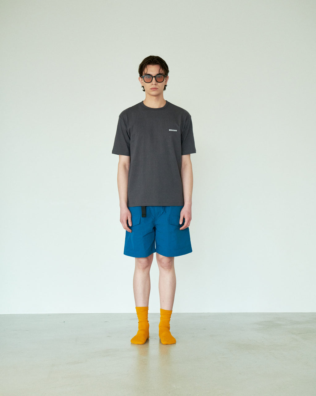 BILLIANT-Basic Open T-Shirt Charcoal - detail 6