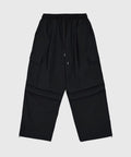 Wind Cargo Parachute String Pants Black
