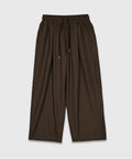 Recycled Wide Banded Pants Brown