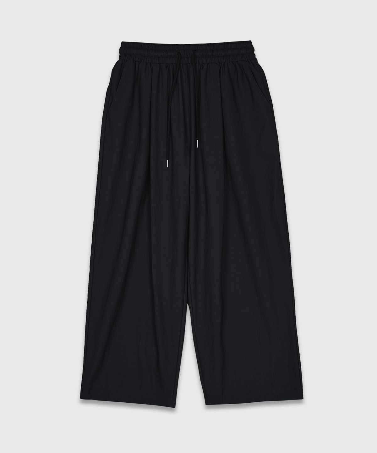 Recycled Wide Banded Pants Black
