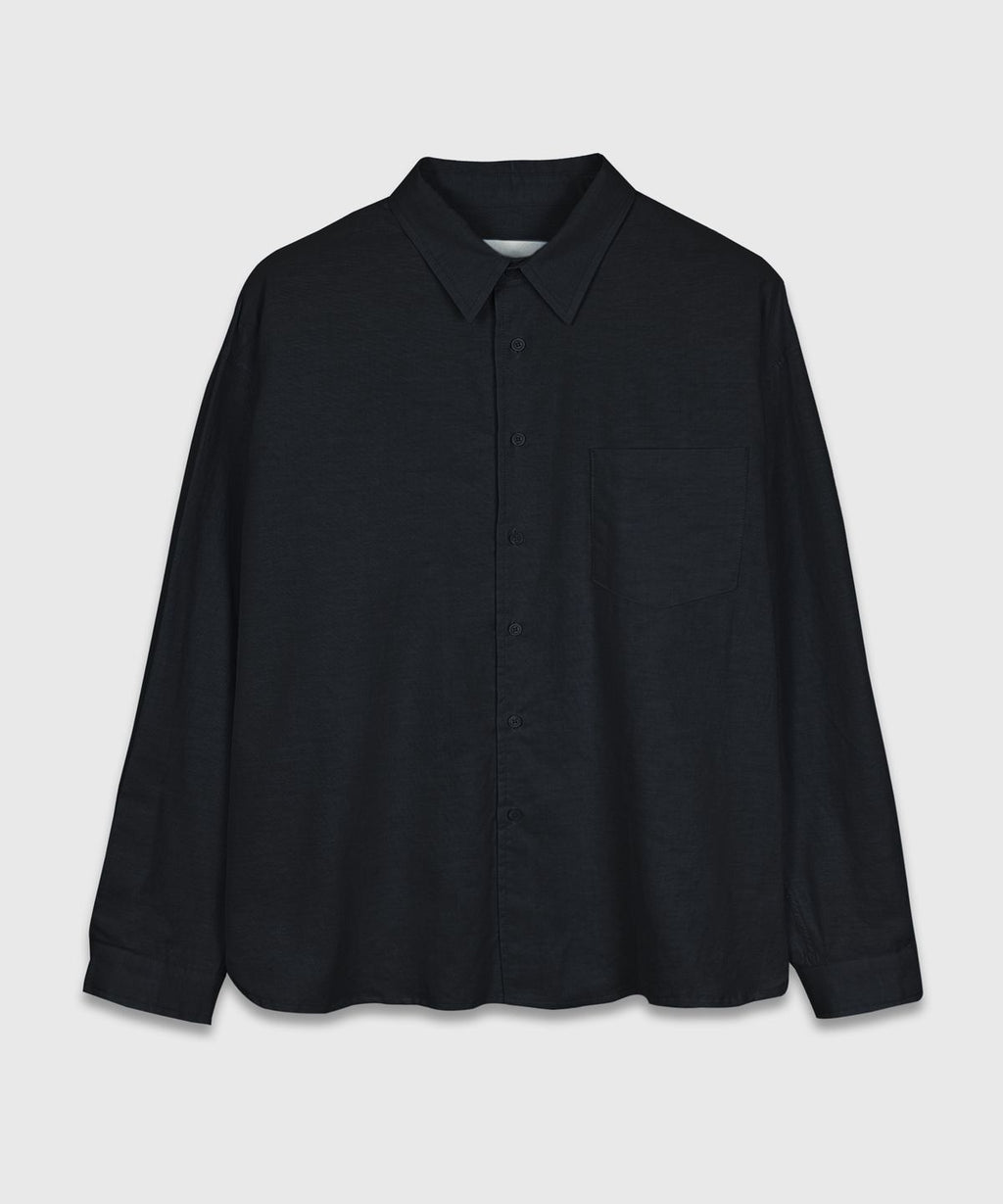 Oxford Basic Over Shirt Black