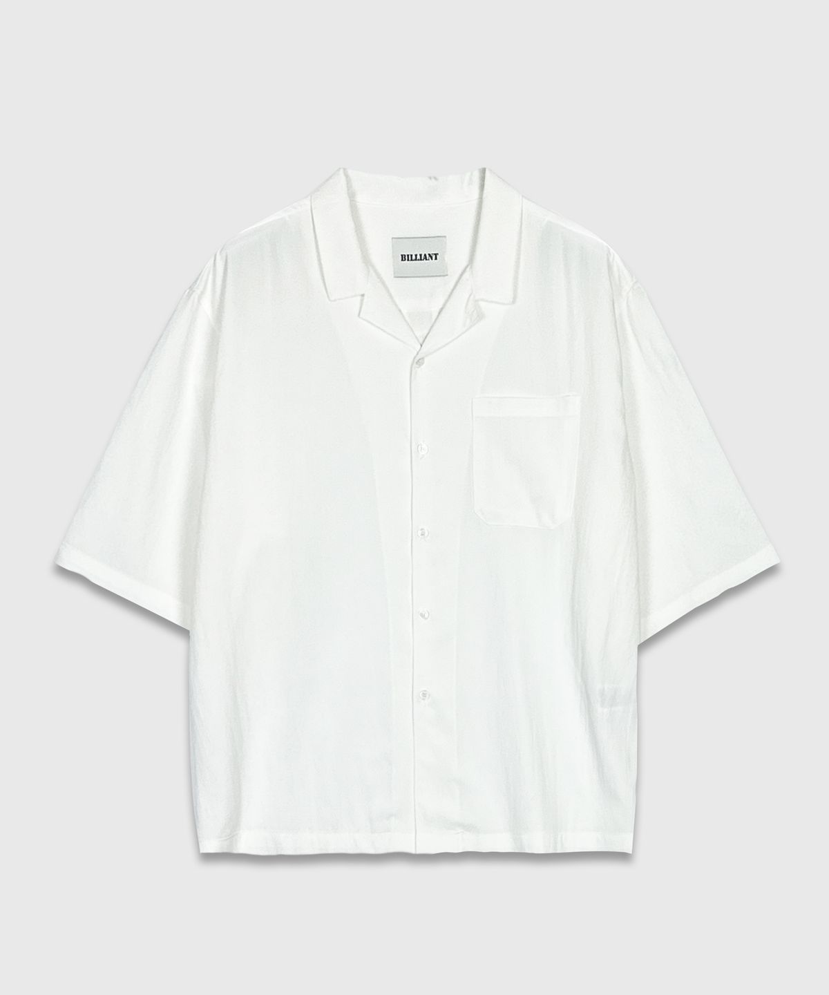 Recycled Open Collar Shirt Ivory