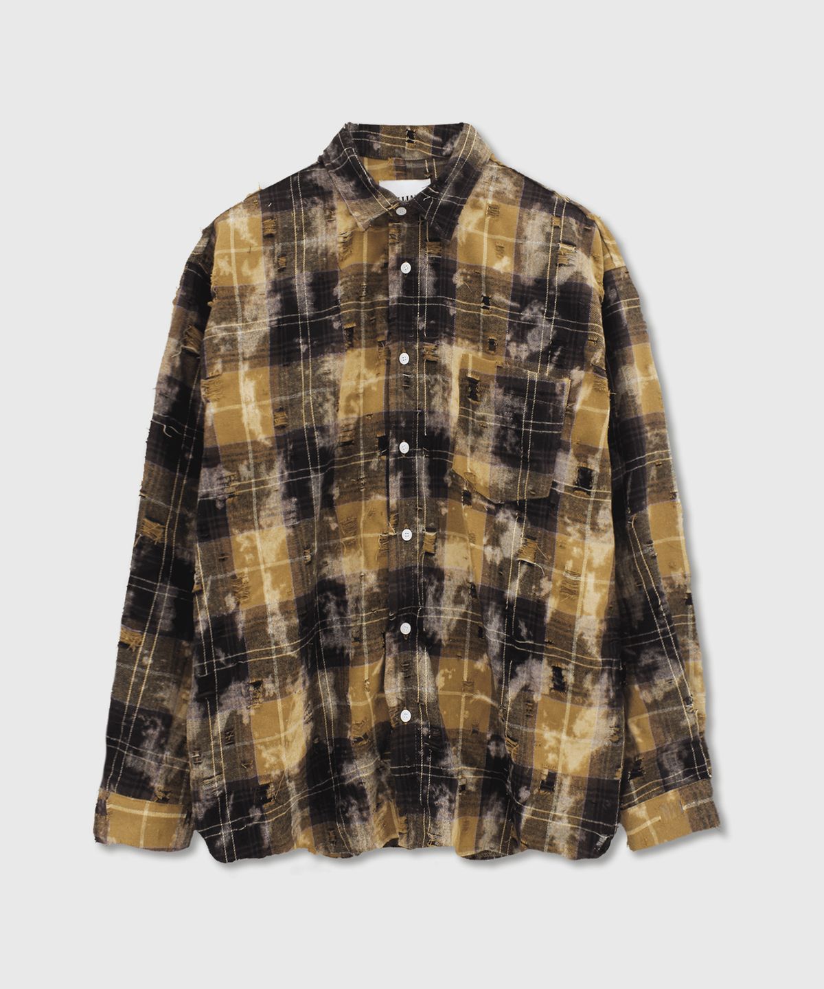 Damage One Pocket Shirt Mustard