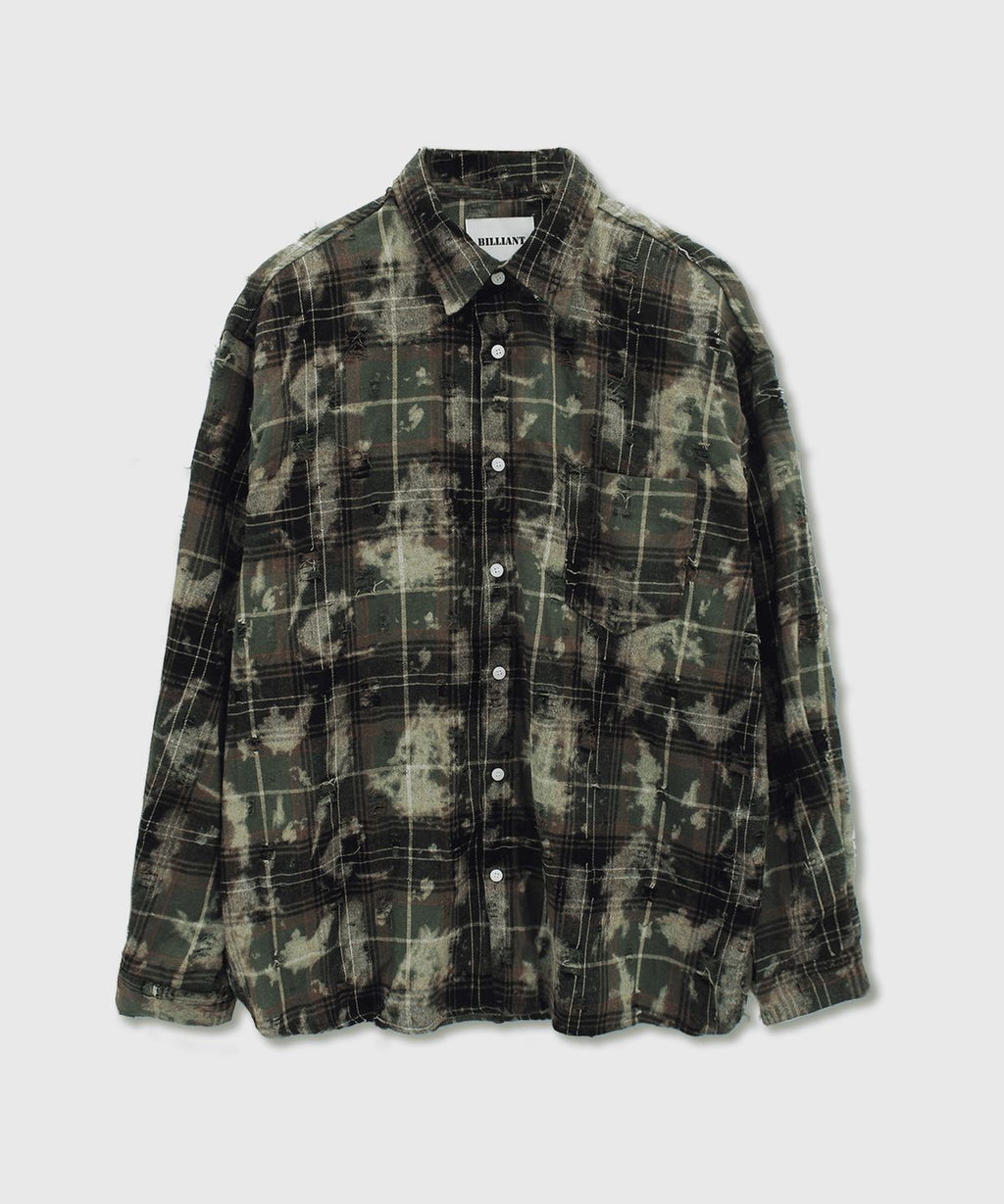 Damage One Pocket Shirt Khaki