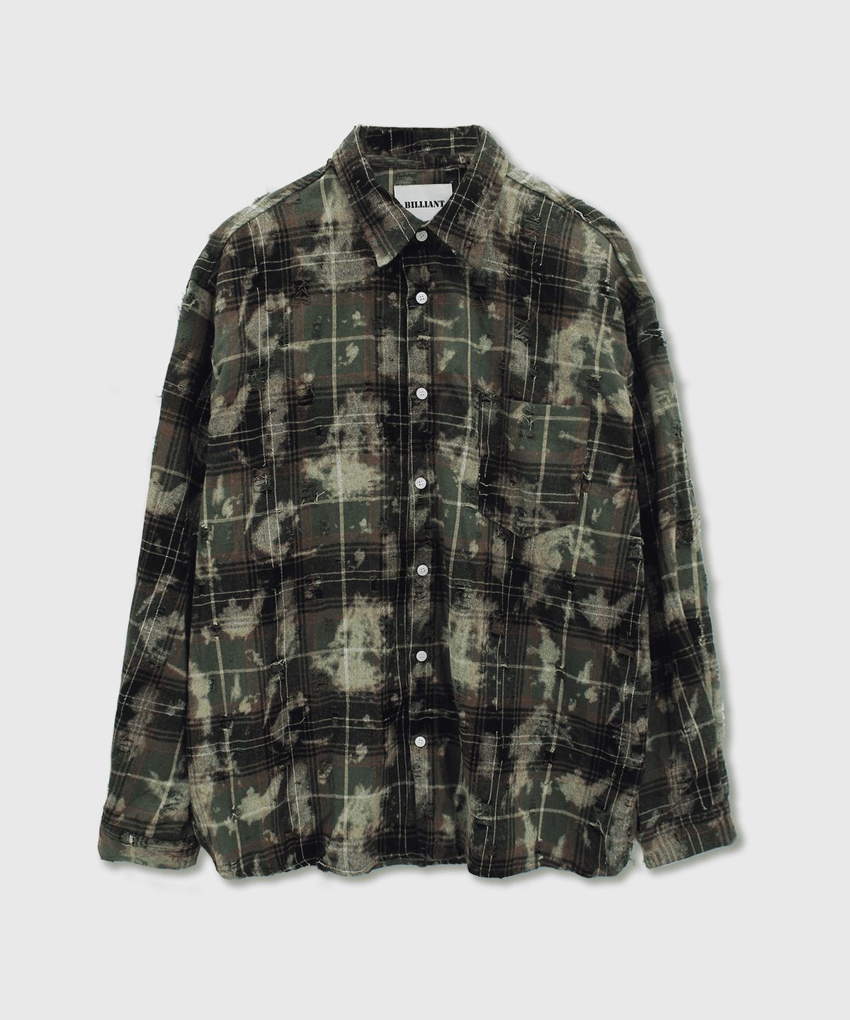 Damage One Pocket Shirt Khaki
