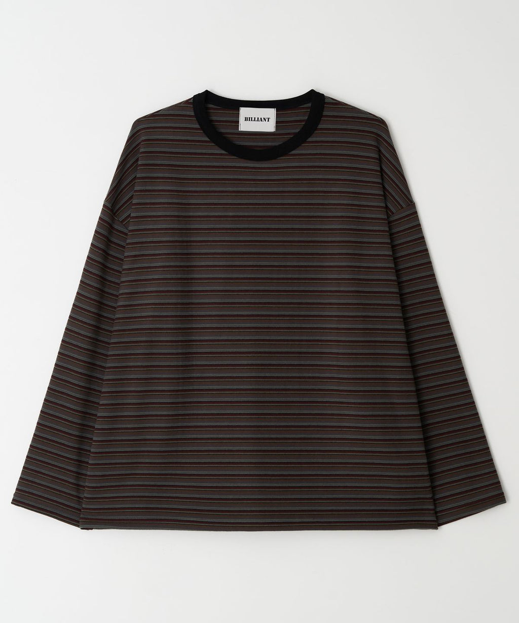 Soft Over Border Knit Wine