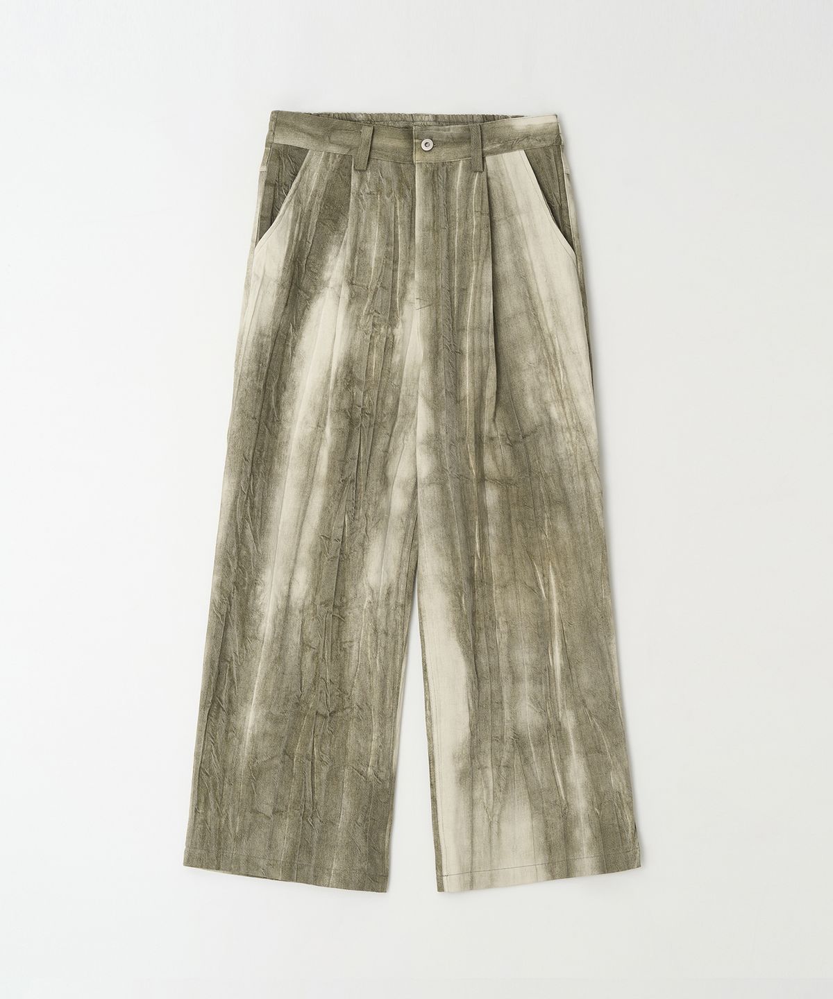 Vintage Washed Pants Khaki