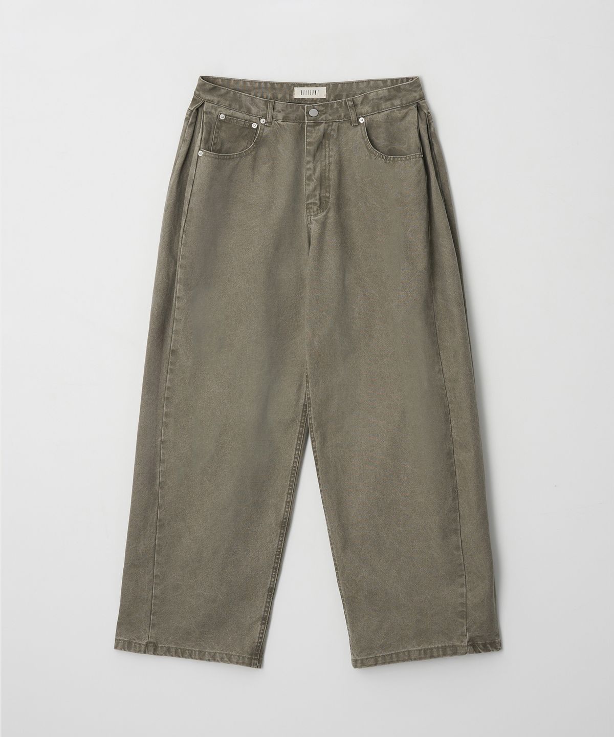 Side Tuck Wide Pants Beige