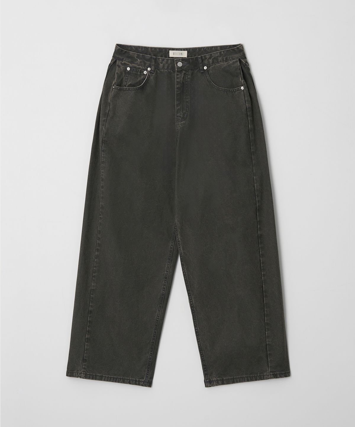 Side Tuck Wide Pants Dark Khaki