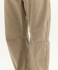Long Length Curved Pants Beige