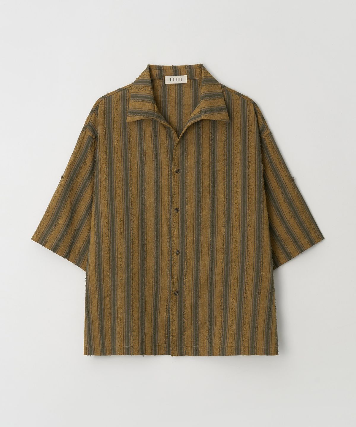 Hawaiian Stripe Shirt Mustard