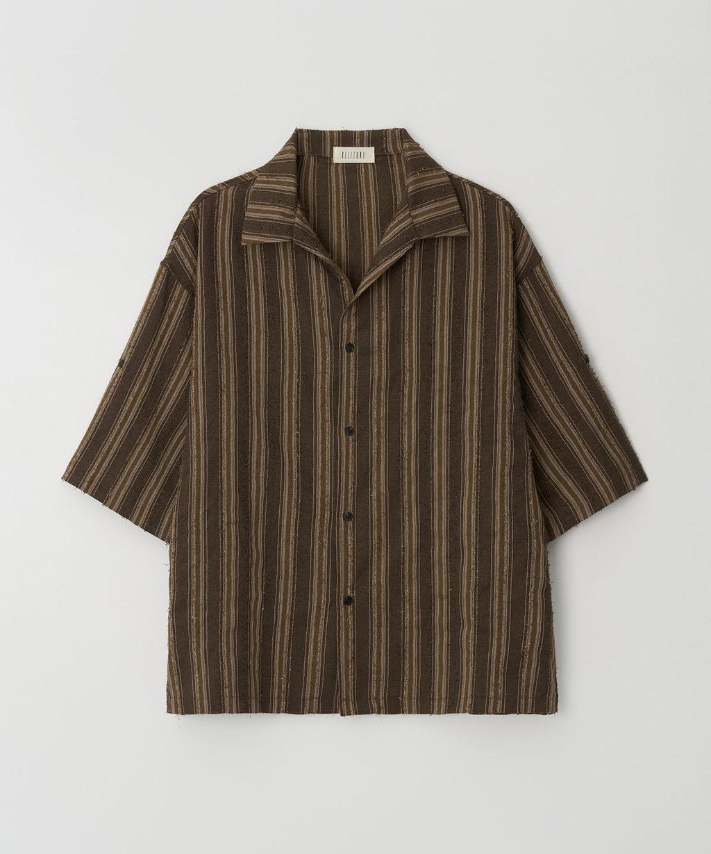 Hawaiian Stripe Shirt Brown