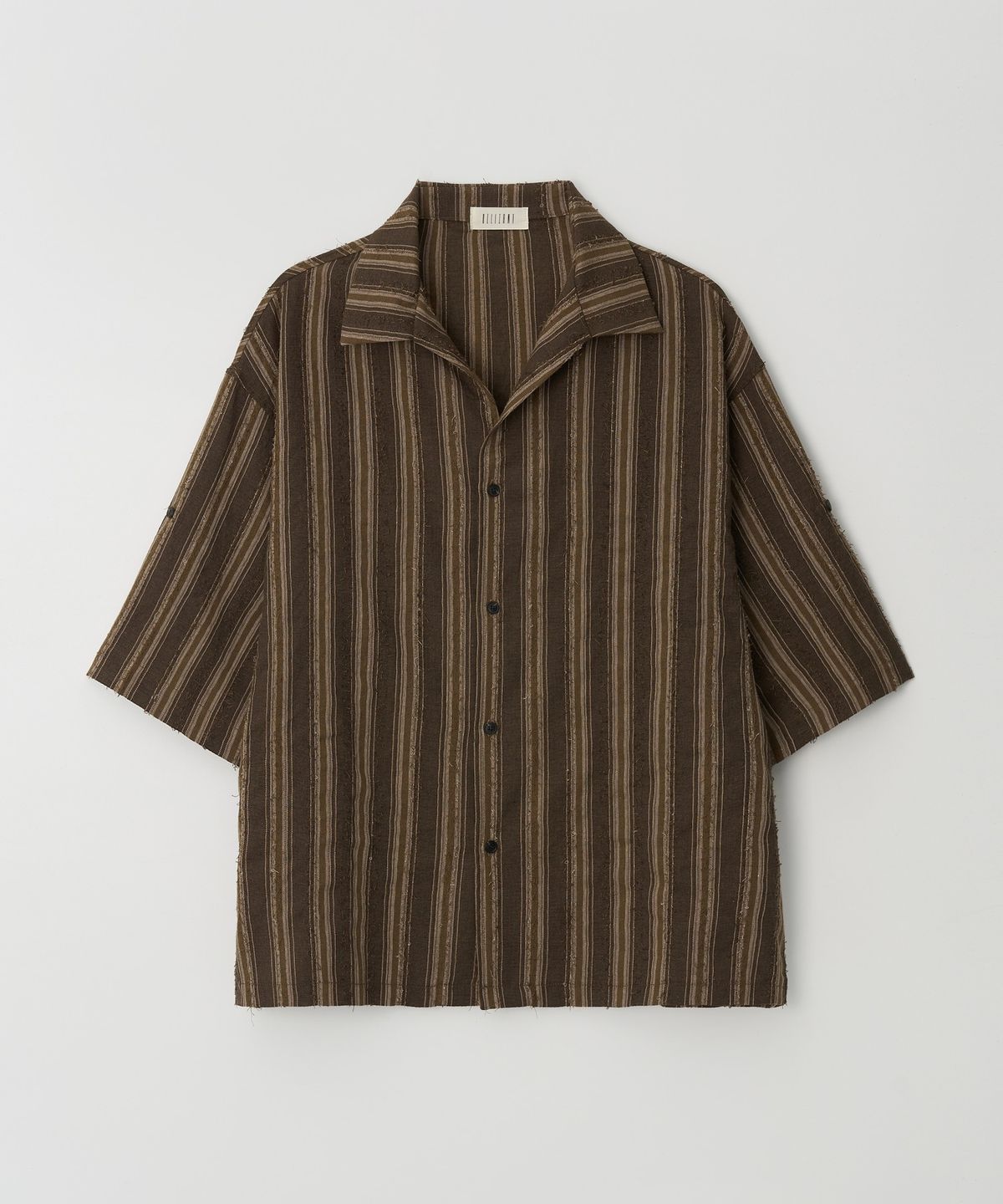 Hawaiian Stripe Shirt Brown