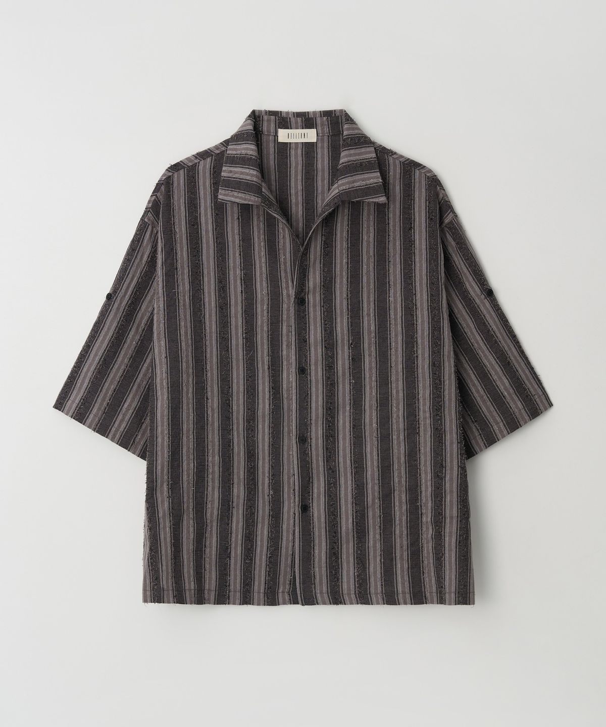Hawaiian Stripe Shirt Charcoal