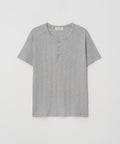 Muscle Fit Basic Henley Grey