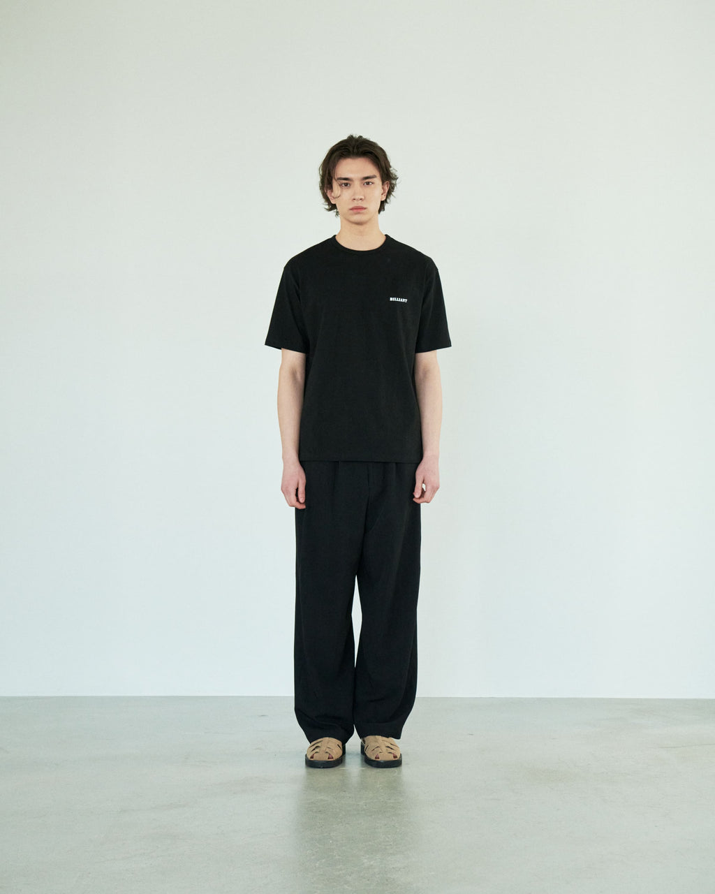 BILLIANT-Basic Open T-Shirt Black - detail 8