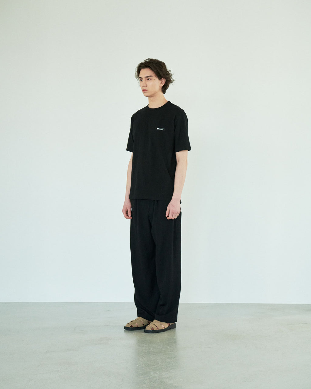 BILLIANT-Basic Open T-Shirt Black - detail 9