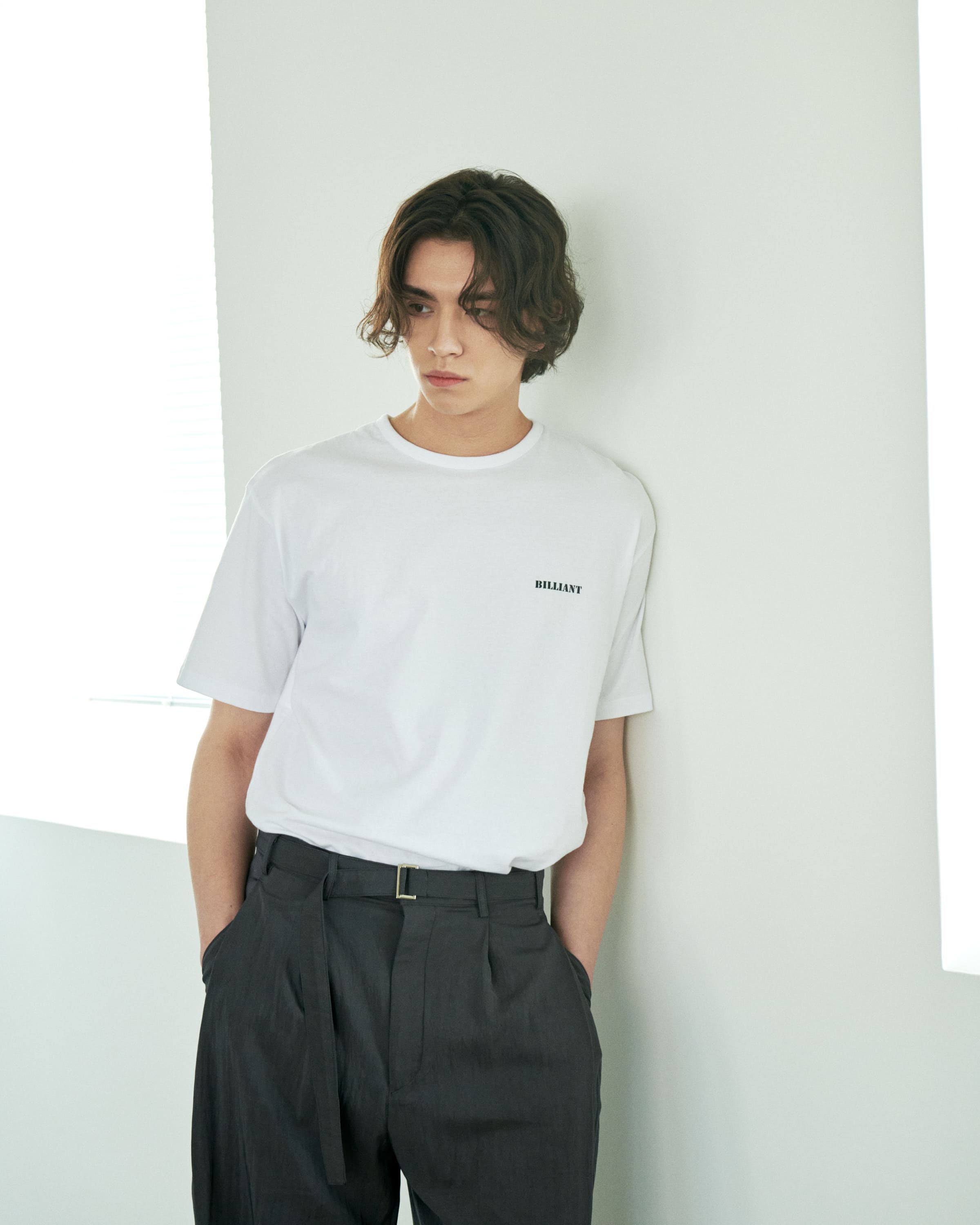BILLIANT-Basic Open T-Shirt Ivory - detail 1