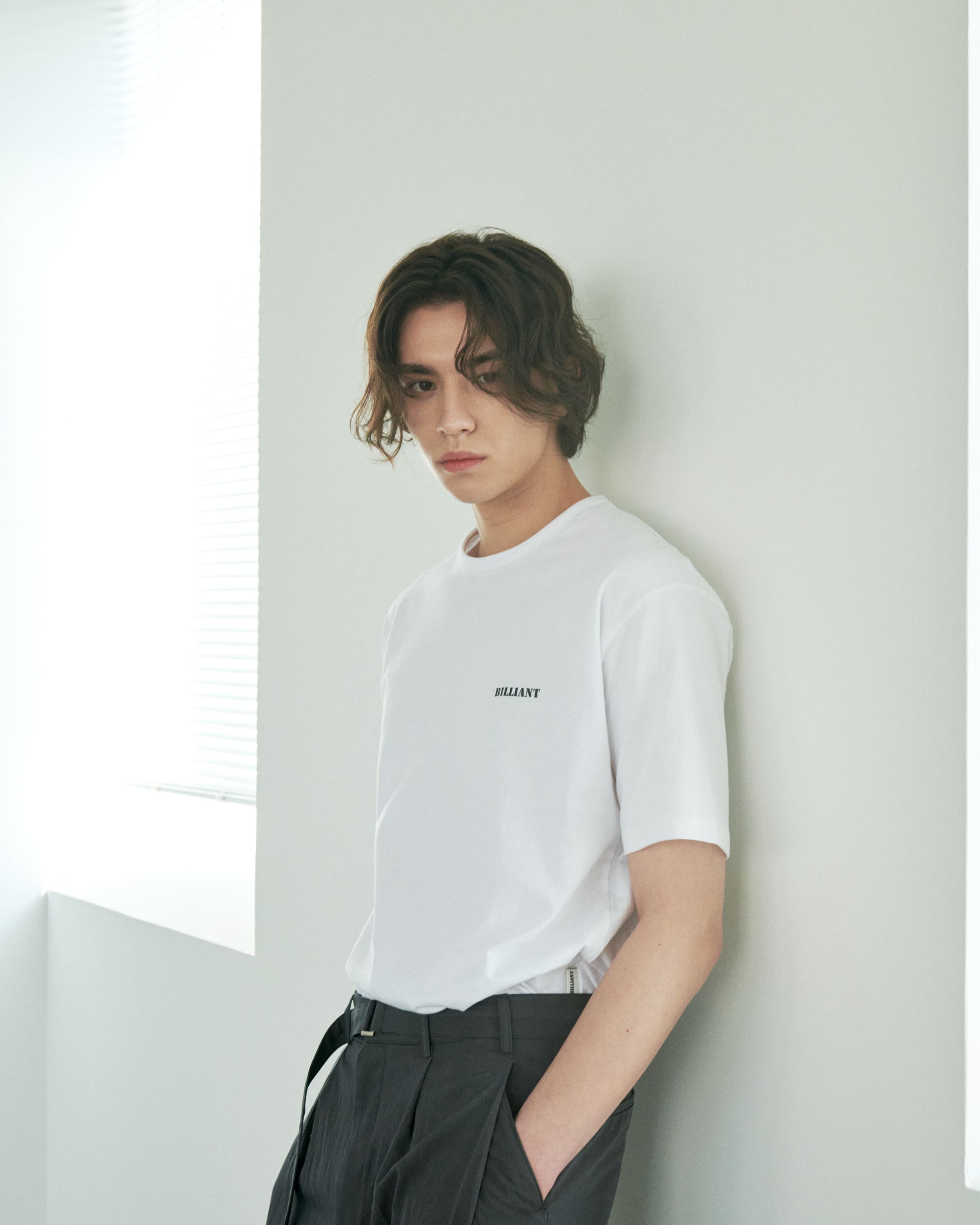 BILLIANT-Basic Open T-Shirt Ivory - detail 2