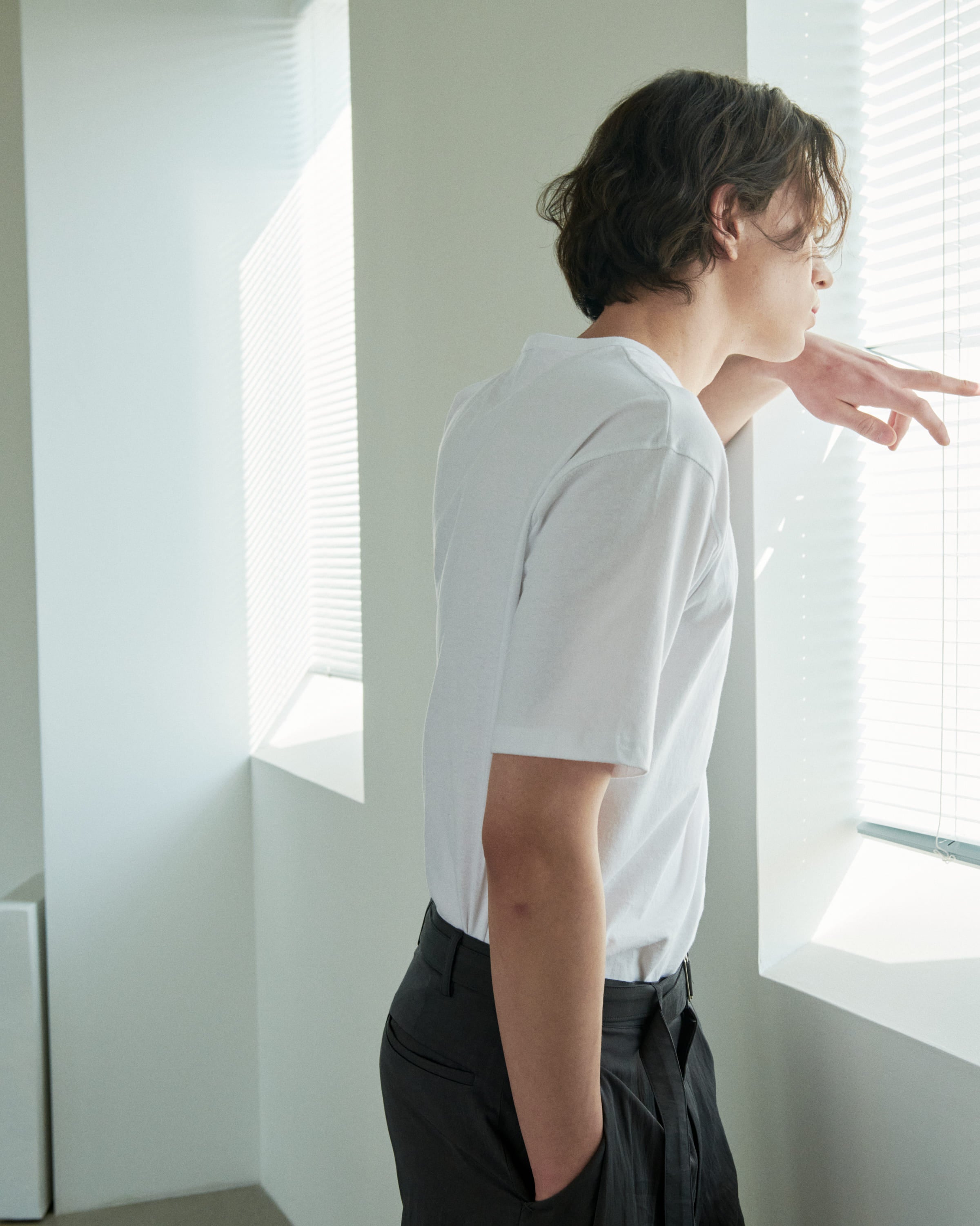 BILLIANT-Basic Open T-Shirt Ivory - detail 5