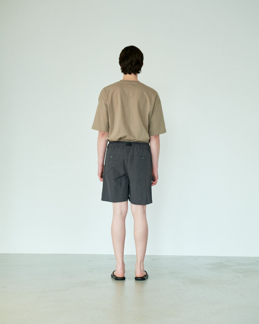 Over-Fit Open T-Shirt Beige - detail 8