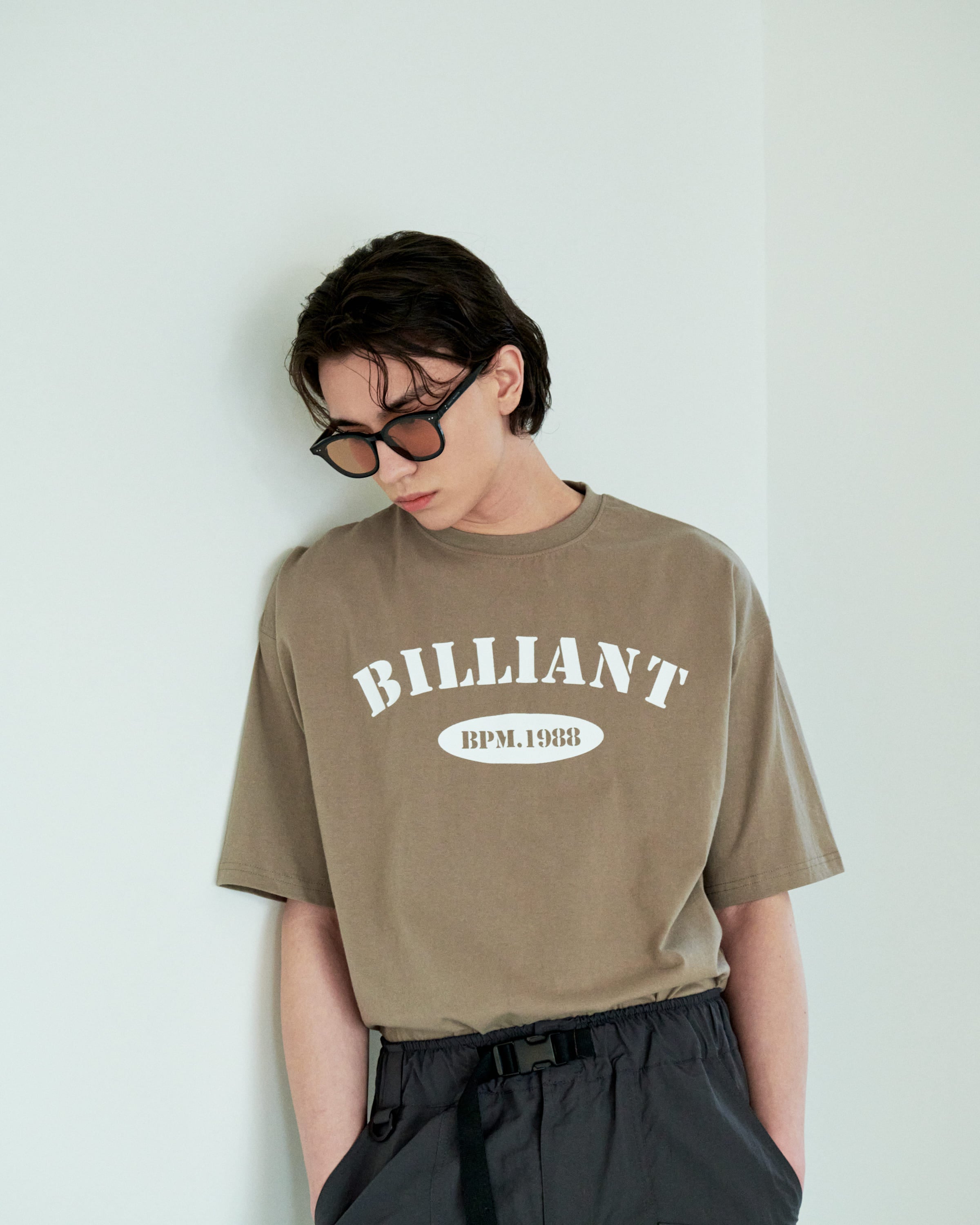 Over-Fit Open T-Shirt Beige - detail 3