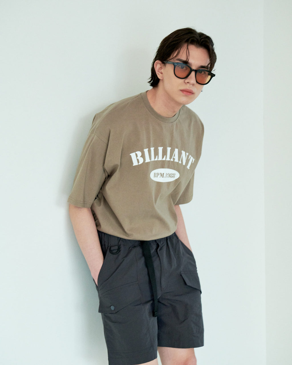 Over-Fit Open T-Shirt Beige - detail 4