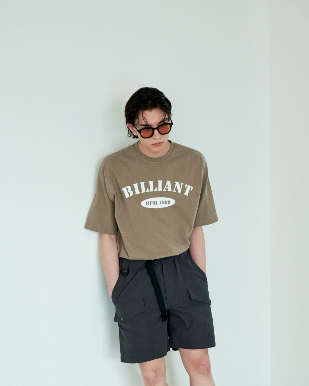 Over-Fit Open T-Shirt Beige - detail 5