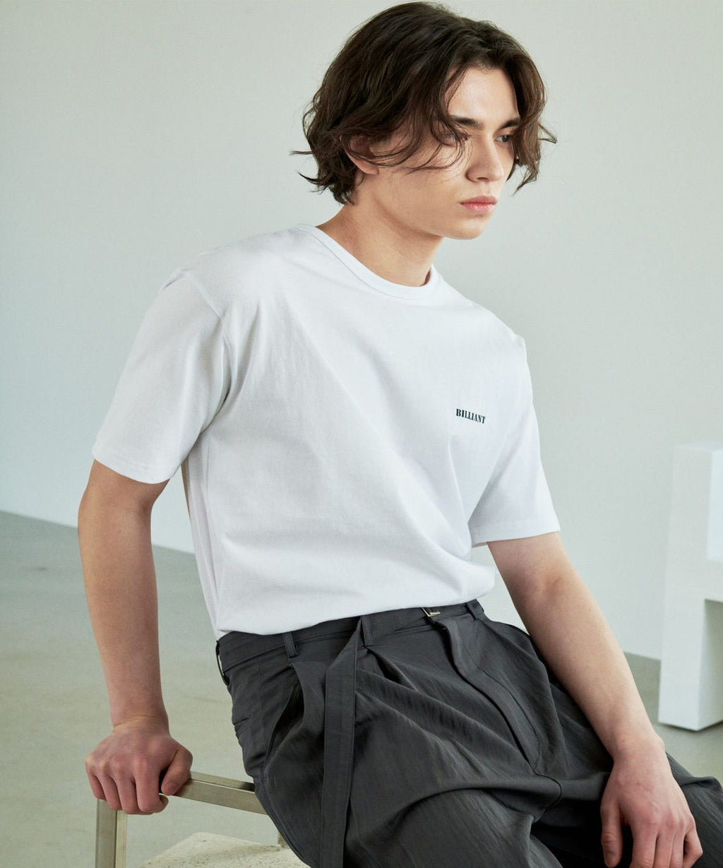 Belted Wide Slacks Charcoal - detail 2