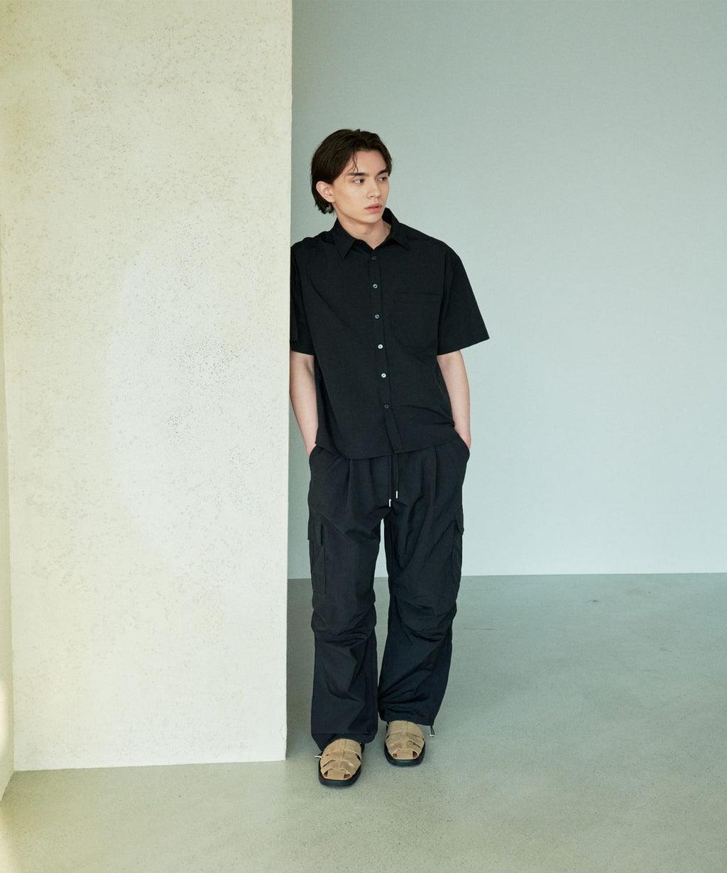 Wind Cargo Parachute String Pants Black - detail 2