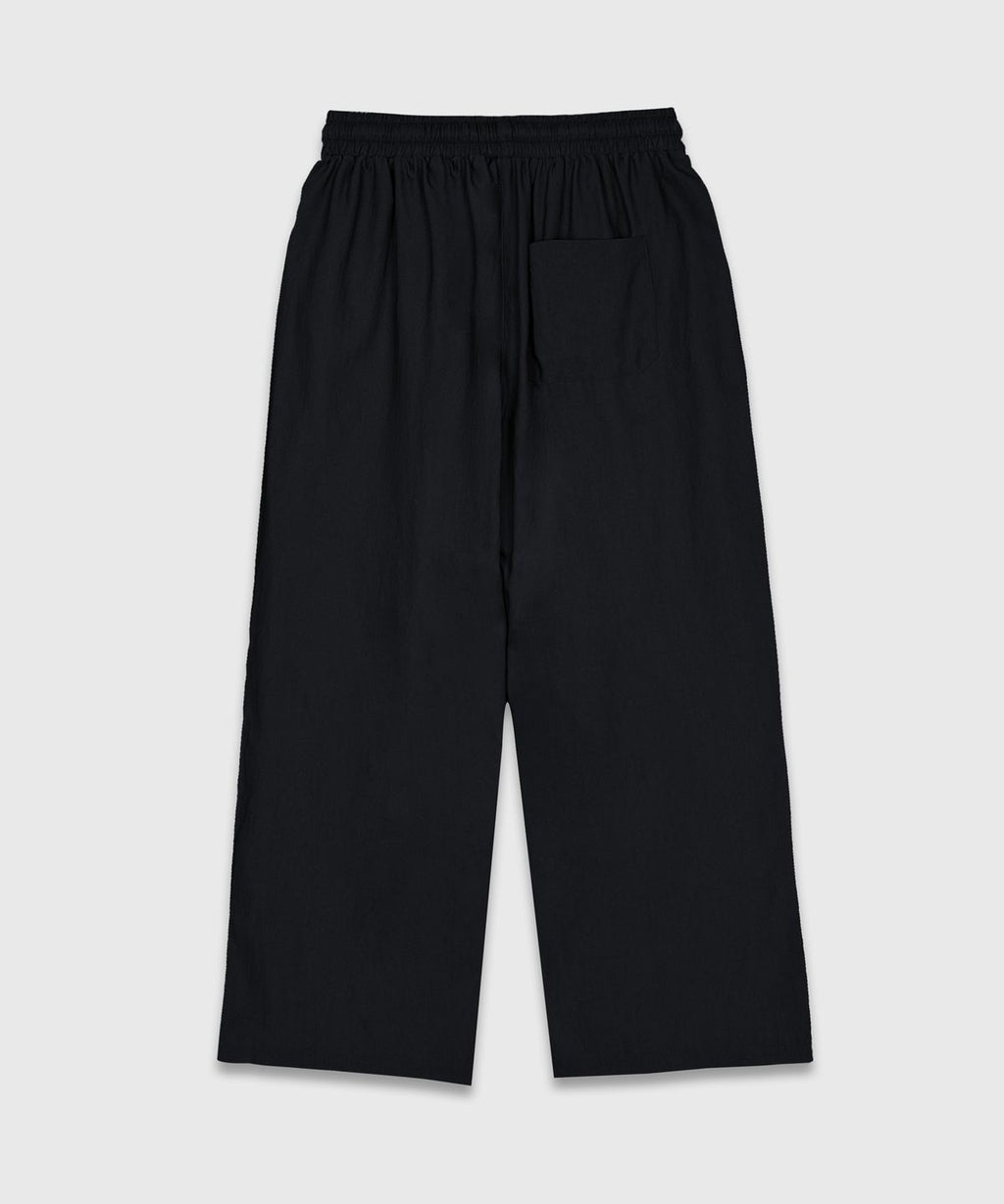 Recycled Wide Banded Pants Black - detail 1