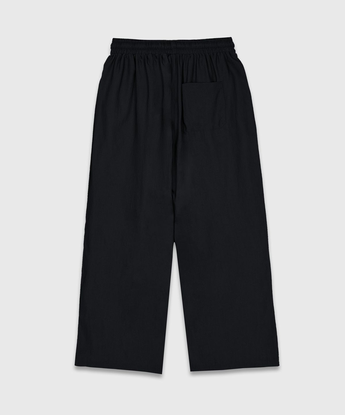 Recycled Wide Banded Pants Black - detail 1