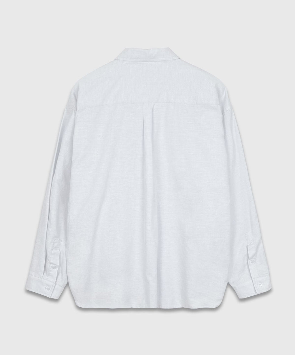 Oxford Basic Over Shirt White - back
