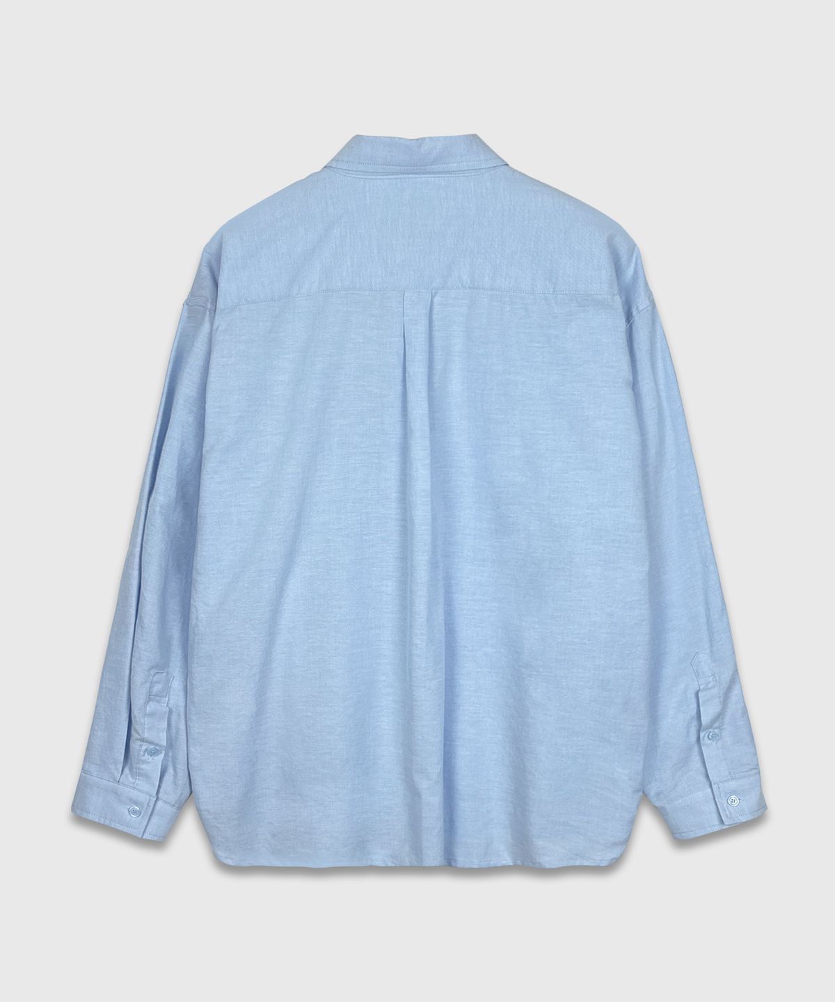 Oxford Basic Over Shirt Sky Blue - back