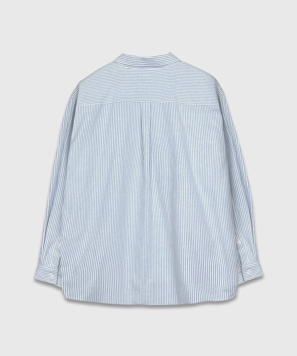 Oxford Stripe Over Shirt Sky Blue - detail 1