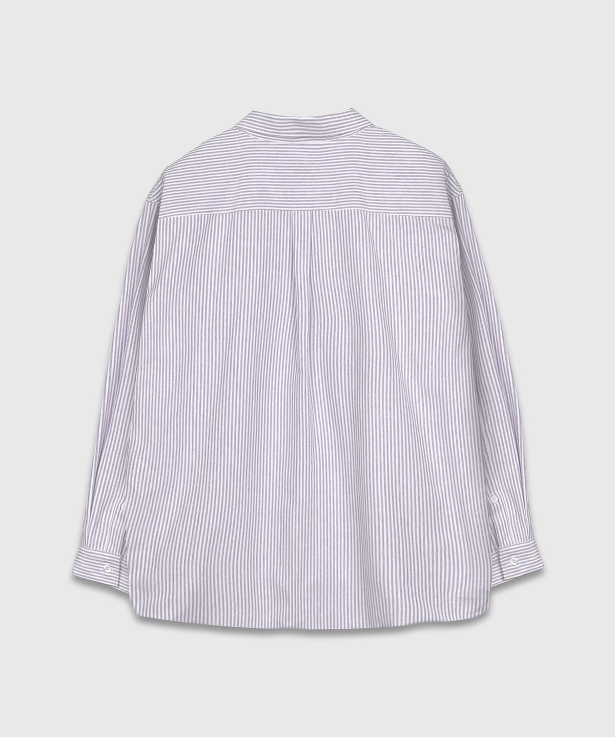 Oxford Stripe Over Shirt Purple - detail 1