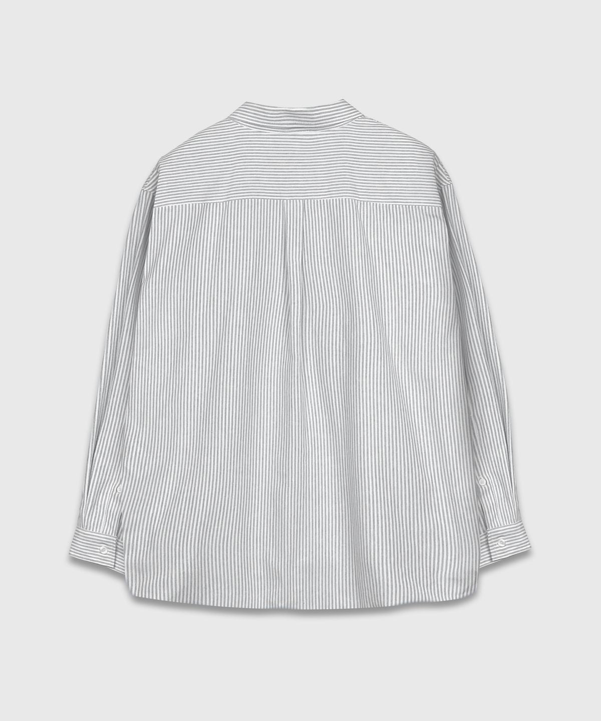 Oxford Stripe Over Shirt Grey - detail 1