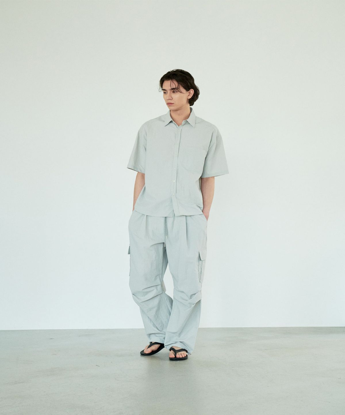 Wind Short Sleeve Shirt Grey - detail 2