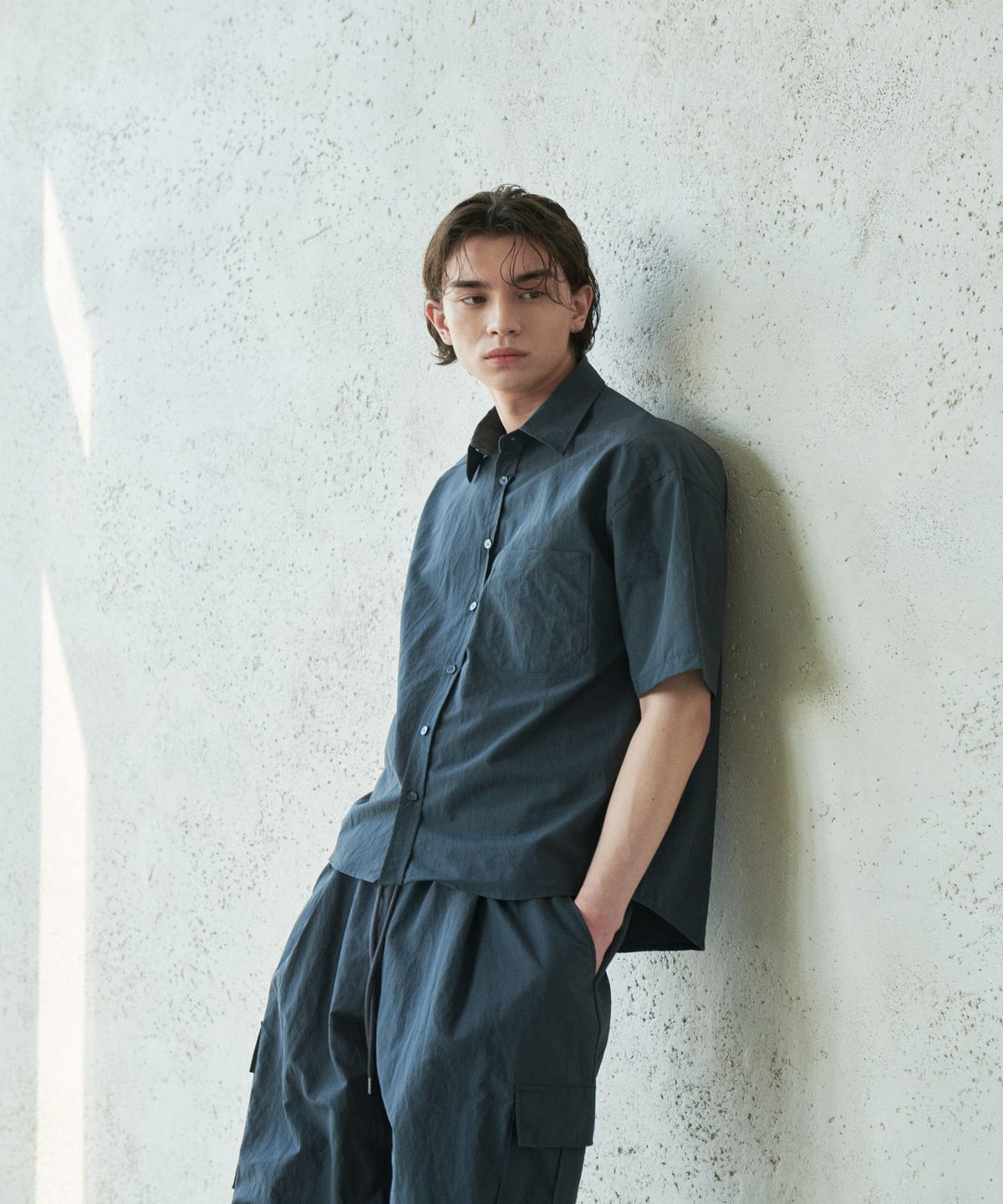 Wind Short Sleeve Shirt Charcoal - detail 2