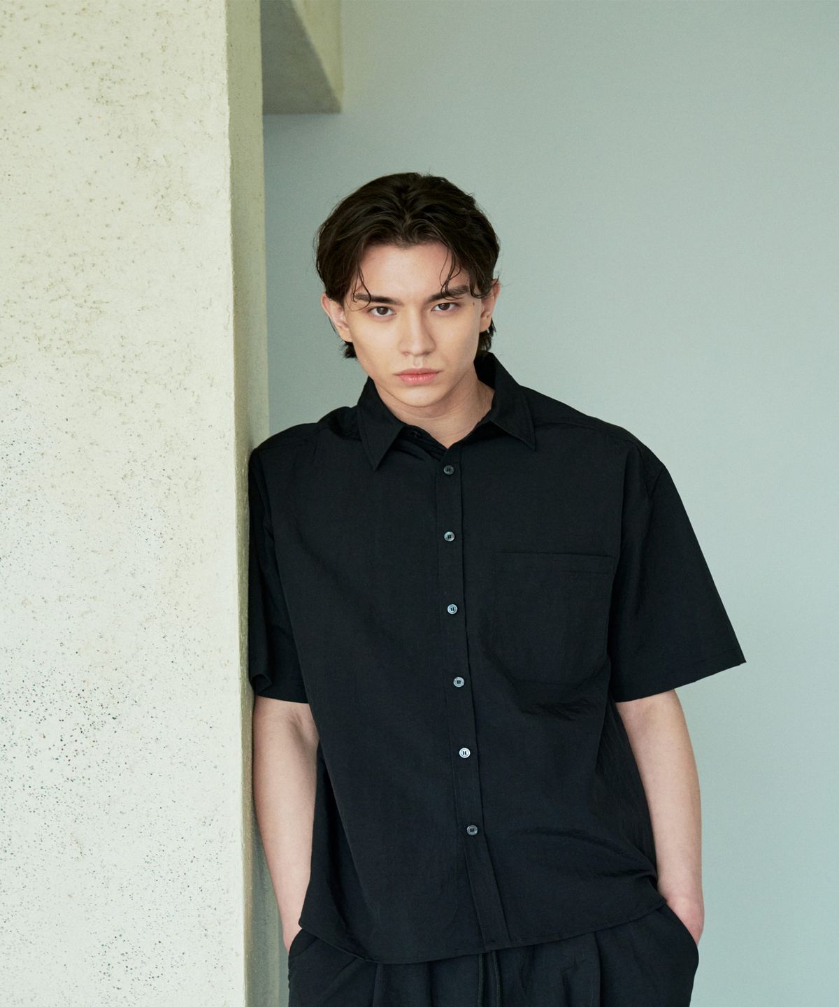 Wind Short Sleeve Shirt Black - detail 2