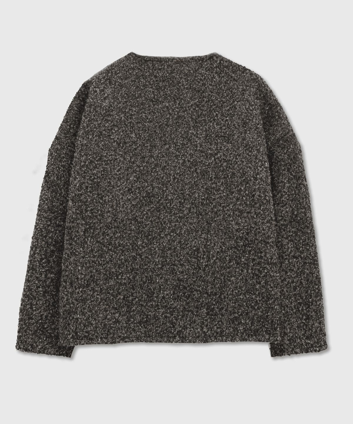 Jacquard Wool Cardigan Black - detail 1