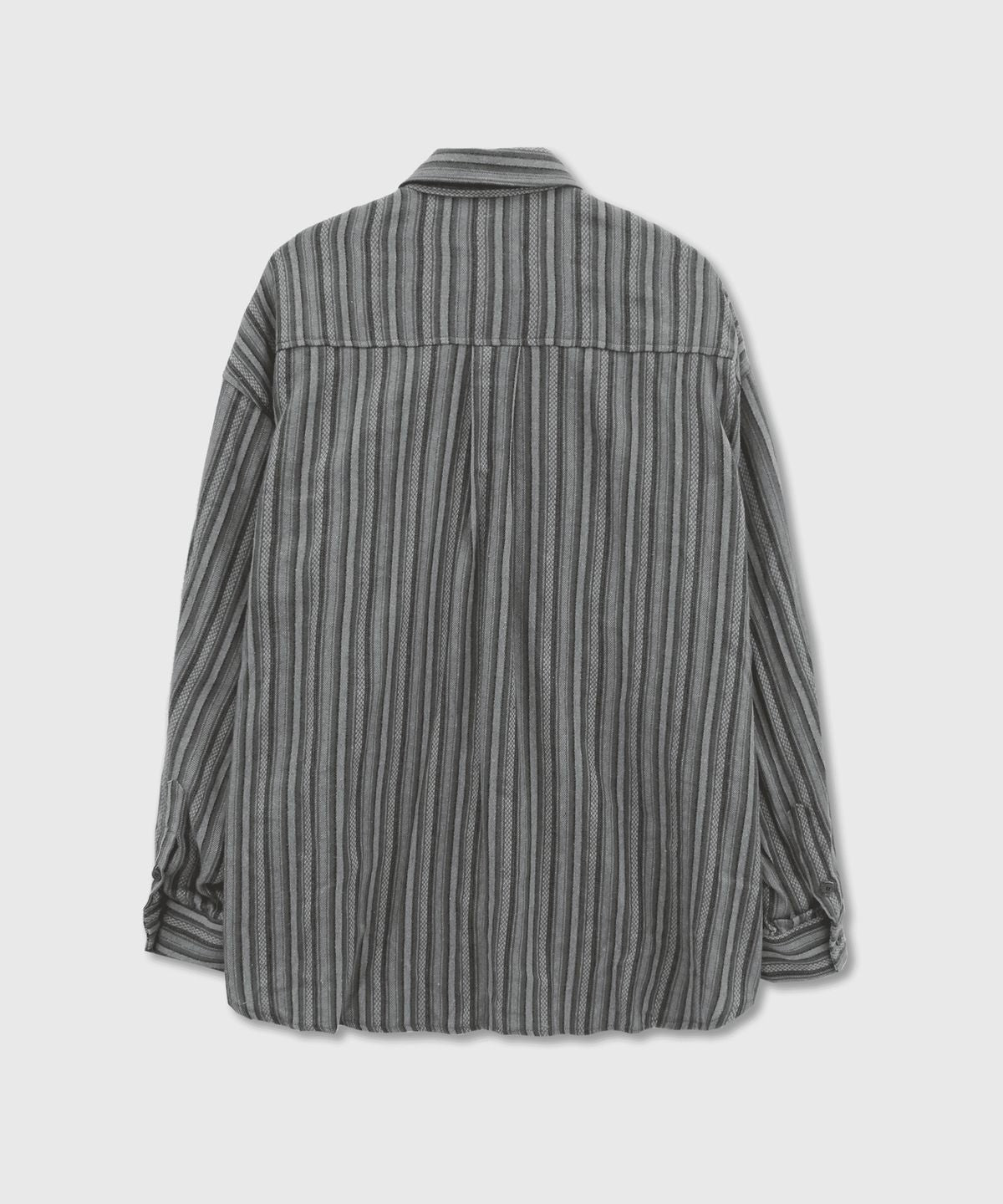 Stripe Fatigue Two Pocket Shirt Black - detail 1