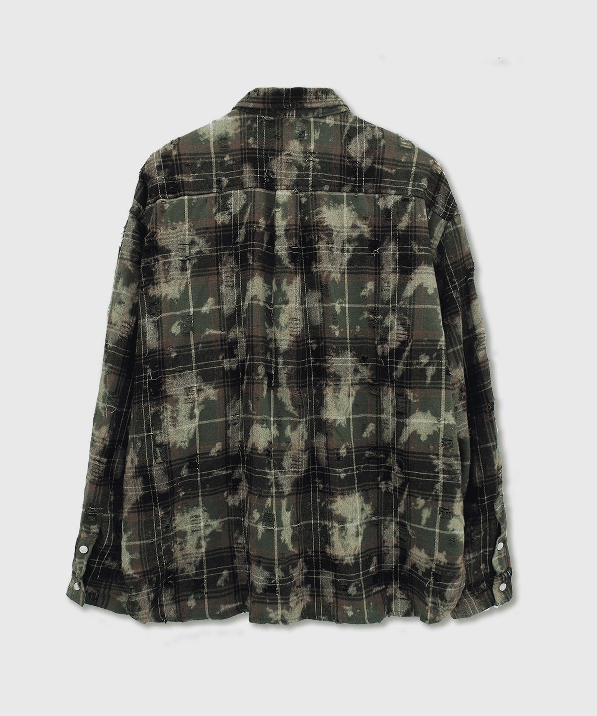 Damage One Pocket Shirt Khaki - detail 1