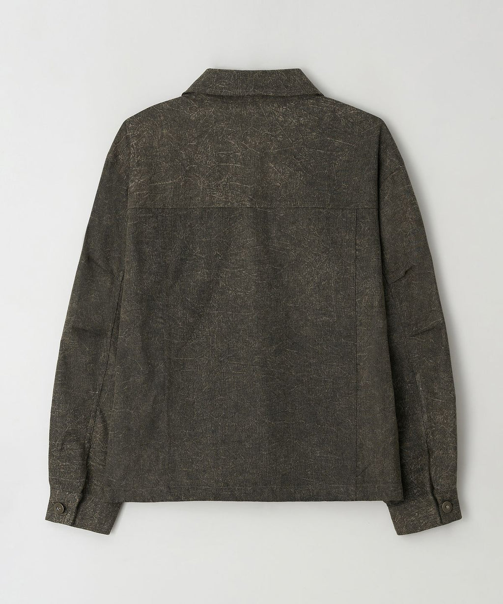 Salt Denim Work Jacket Khaki - detail 1