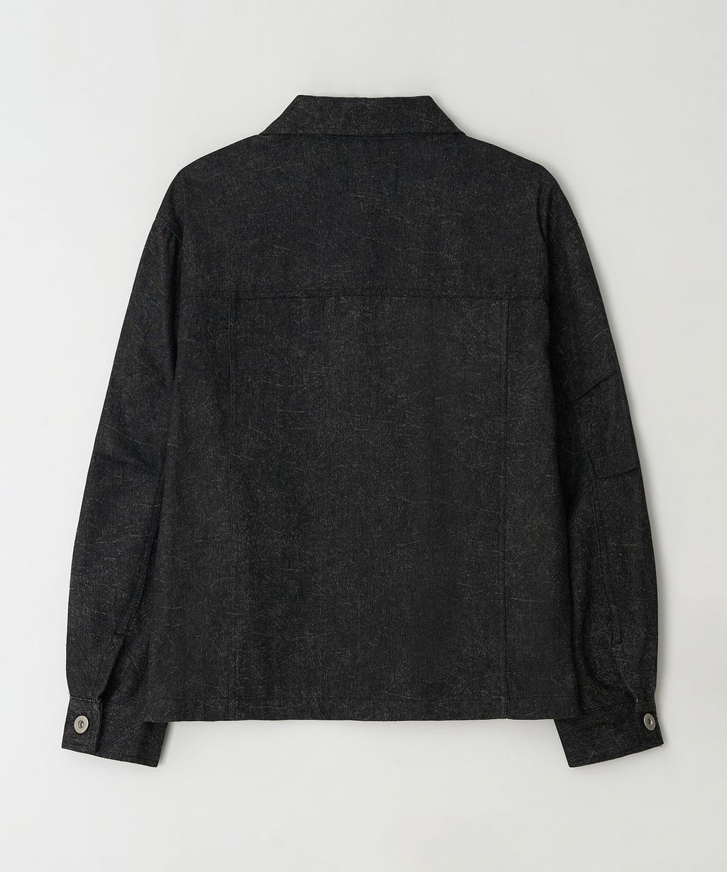 Salt Denim Work Jacket Black - detail 1