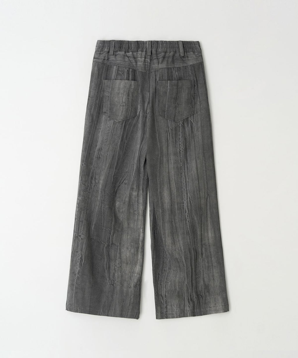 Vintage Washed Pants Charcoal - detail 1