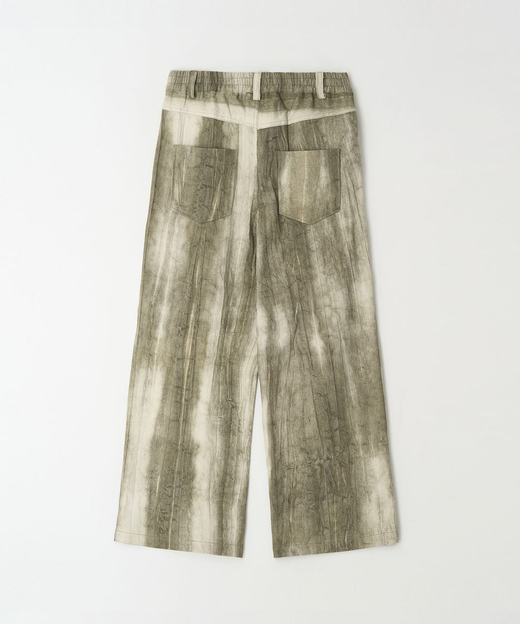 Vintage Washed Pants Khaki - detail 1