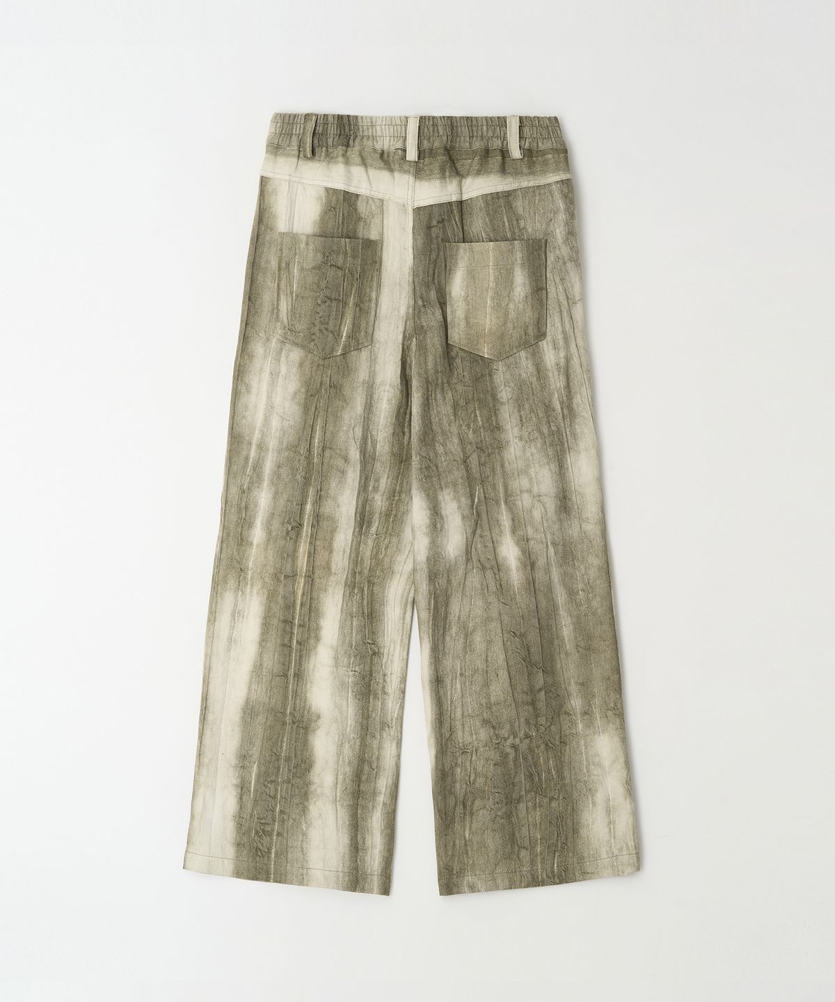 Vintage Washed Pants Khaki - detail 1