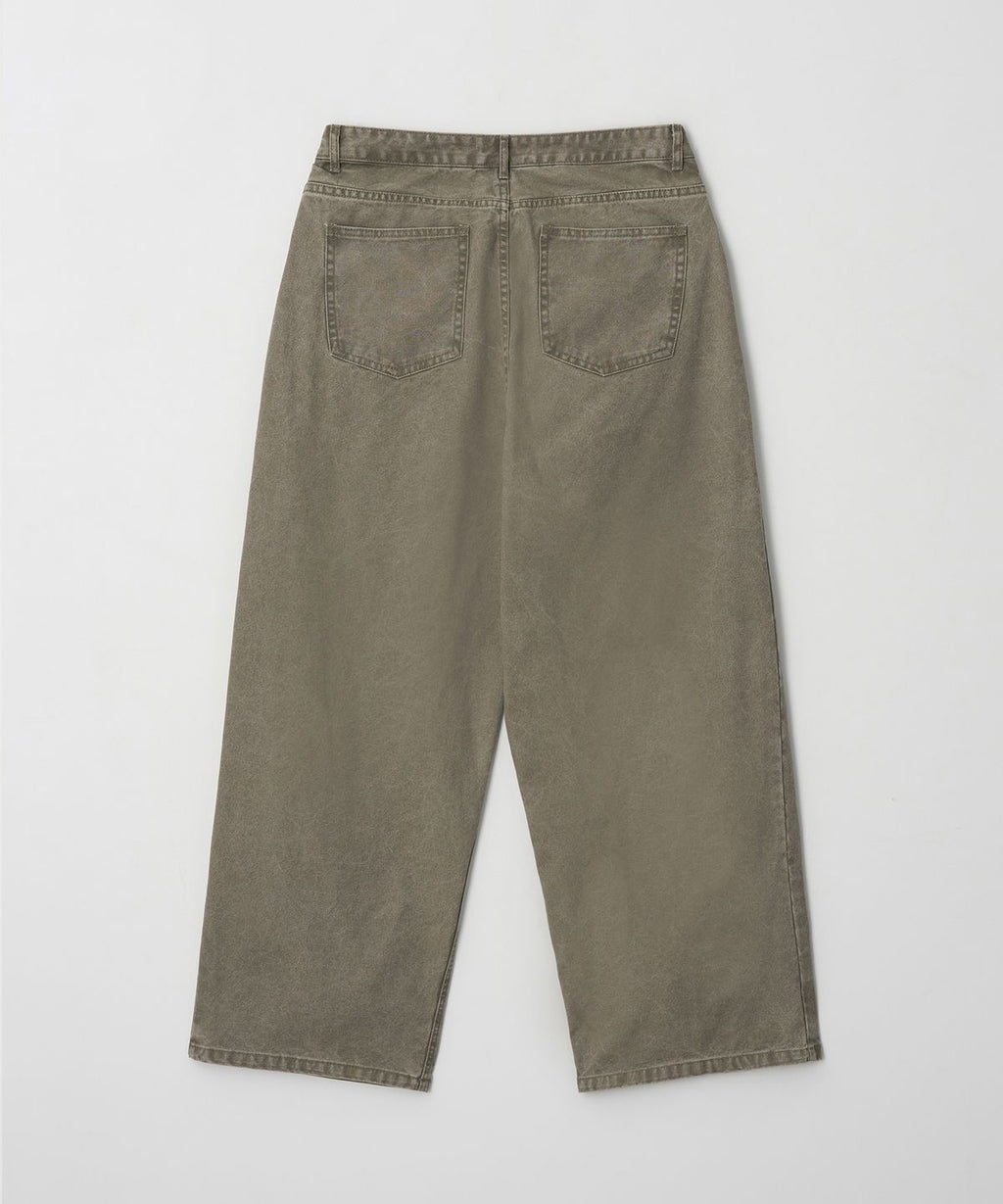 Side Tuck Wide Pants Beige - detail 1