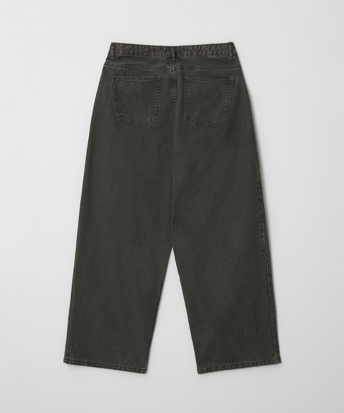 Side Tuck Wide Pants Dark Khaki - detail 1